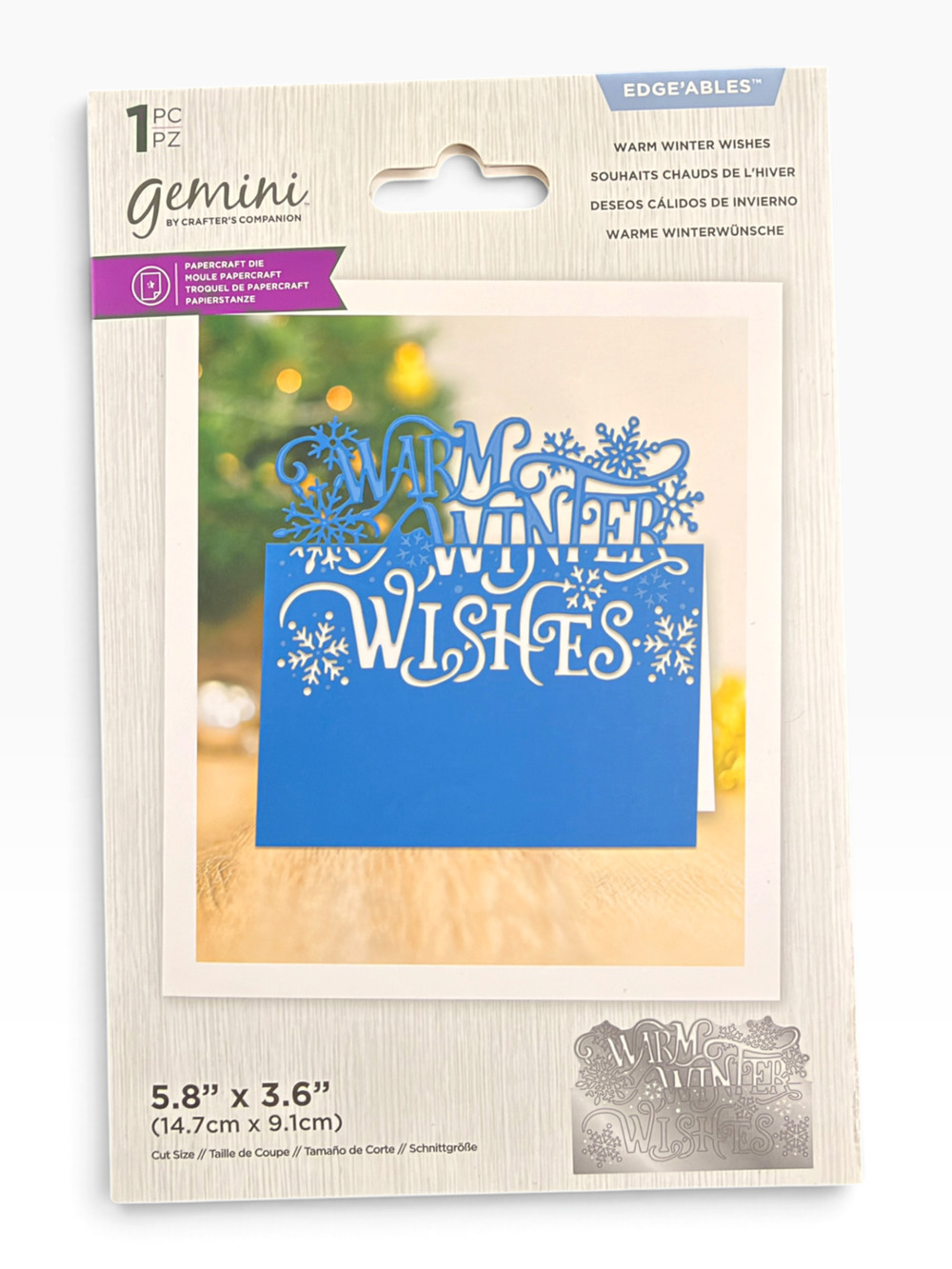 Gemini - Metal Die - Edgeable - Warm Winter Wishes